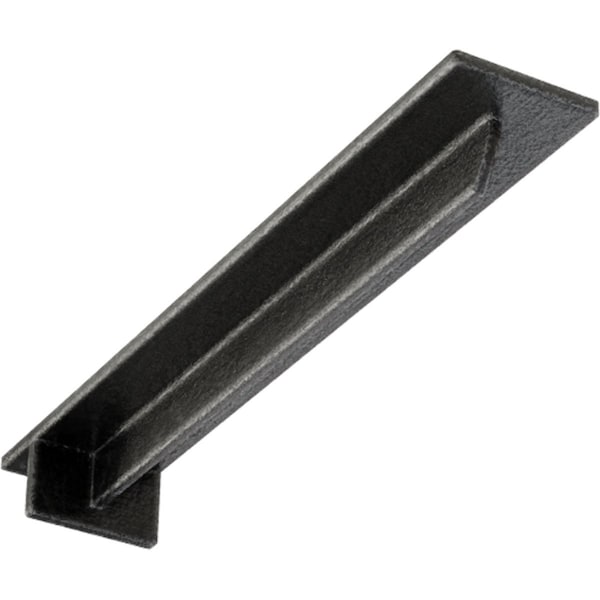 Ekena Millwork Heaton Hidden Support Steel Bracket w/ 14" Support Depth, Antiqued Pewter 3"W x 18"D x 2"H BKTM03X18X02HEAPW - main
